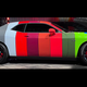 Dodge’s 14 hi-impact colors in order from front to back: Plum Crazy, Frostbite, B5 Blue, Sublime, F8 Green, Go Mango, Sinamon Stick, Octane Red, Torrid, Triple Nickel, Destroyer Grey, Granite, Pitch Black and White Knuckle.
